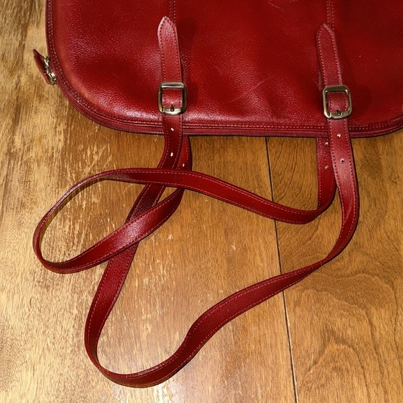 El Portal Red Leather Bag - Picture 4 of 13